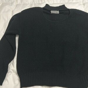NWOT Anthropologie Key Hole Mock Neck Sweater